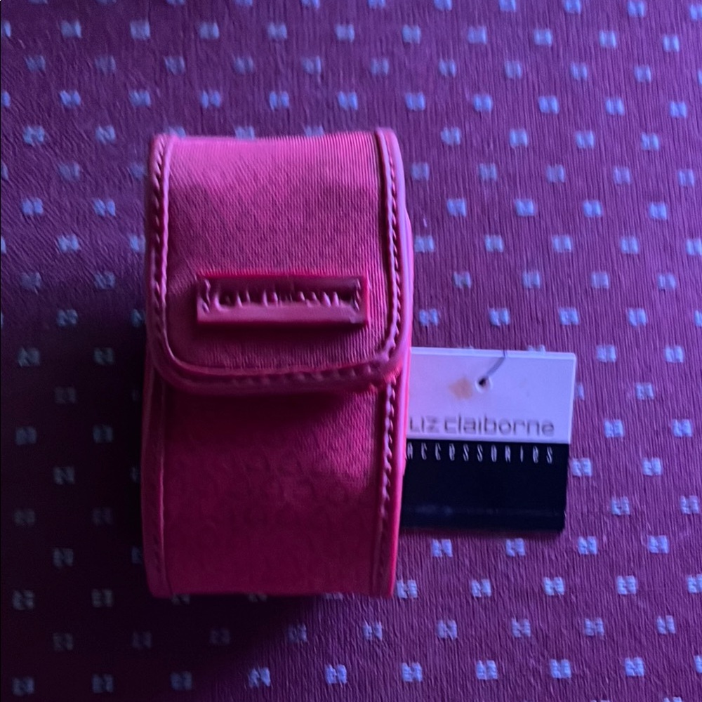 NWT Liz Claiborne Red Lipstick Case